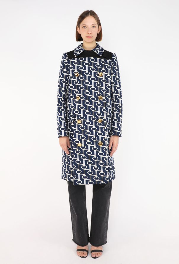 Prada Geometric Graphic Peacoat, S/S 2019 - 1