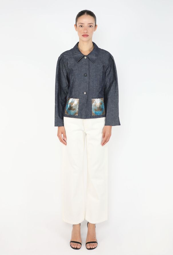 Chanel Denim Sequin 'CC' Jacket, 2000 - 2