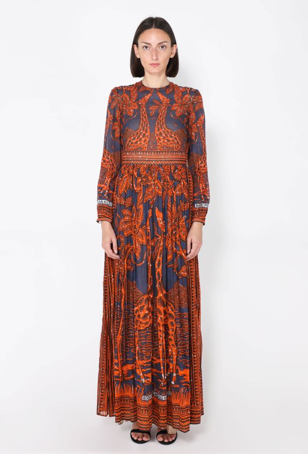 Valentino Giraffe Printed Maxi Dress, S/S 2016 - 1