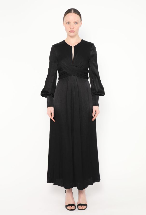 Saint Laurent 2017 Draped Keyhole Dress - 1