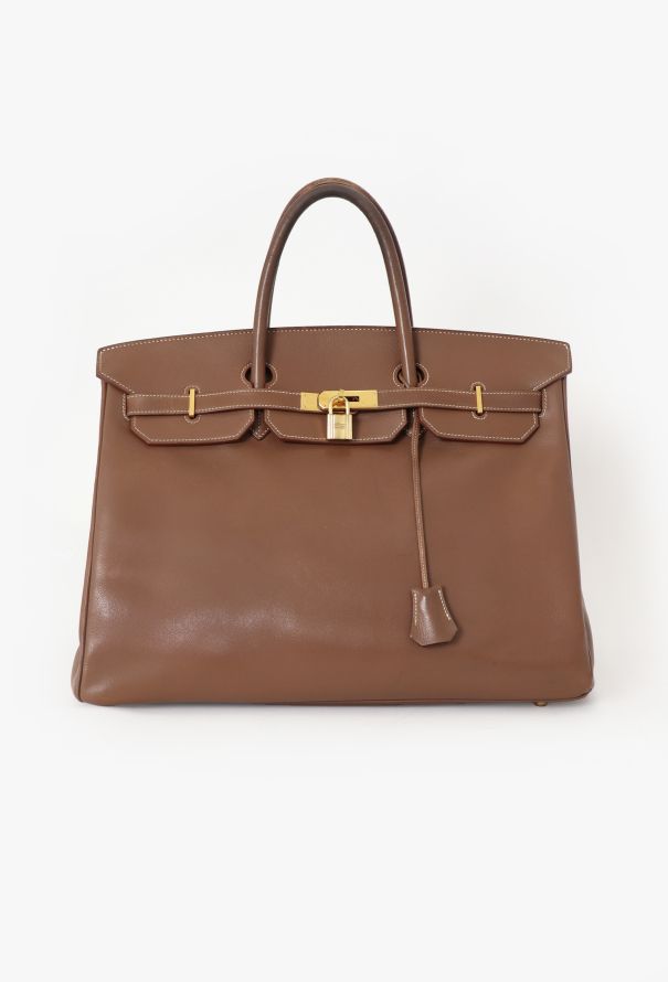Hermès Birkin 40 “Shooting Star” – Fauve Calfskin, 1999 - 1