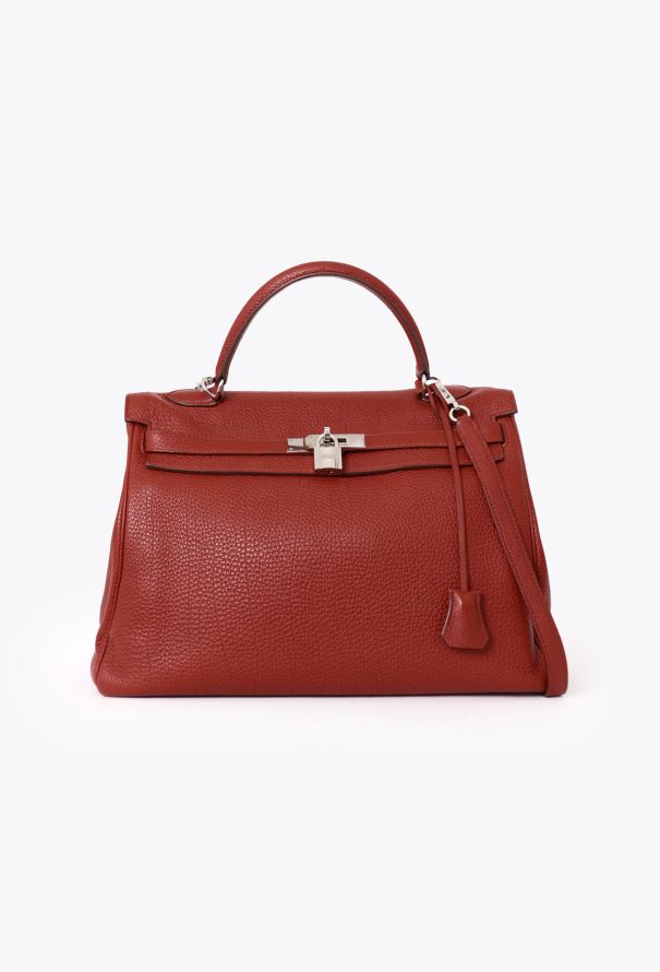 Hermès Red Clémence Kelly Retourné 35 - 1