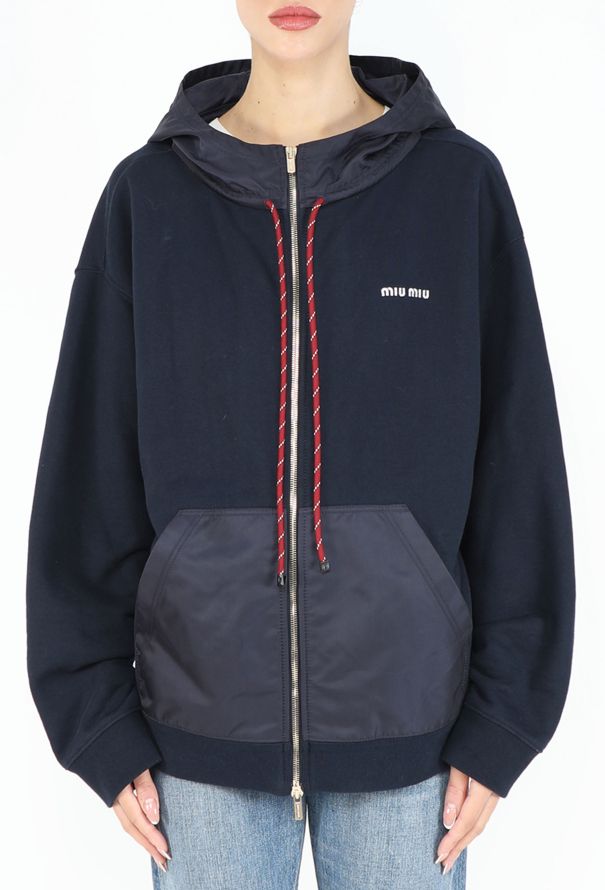 Miu Miu 2024 Hooded Track Jacket - 1