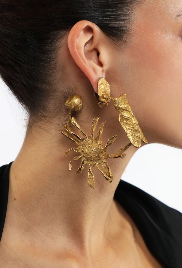 Christian Lacroix '80s Haute Couture Sculpted Clip Earrings - 3
