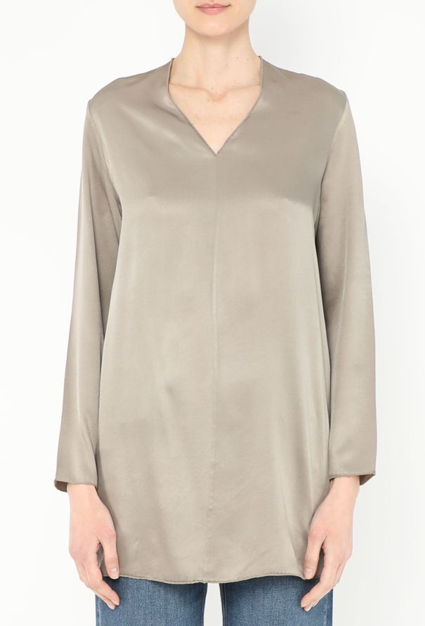 Hermès Margiela Early 2000s Silk Tunic Top - 1