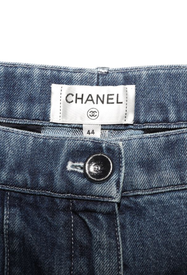 Chanel S/S 2020 Stitched Barrel Jeans - 6