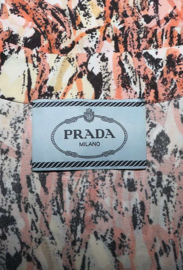 Prada Floral Silk Belted Dress, 2017 - 5