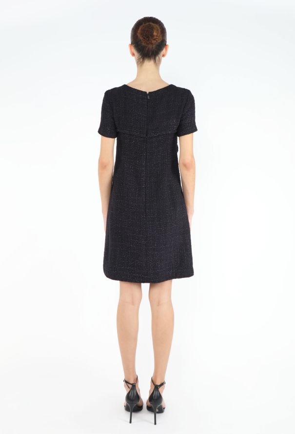 Chanel A-Line Tweed Shift Dress - 5