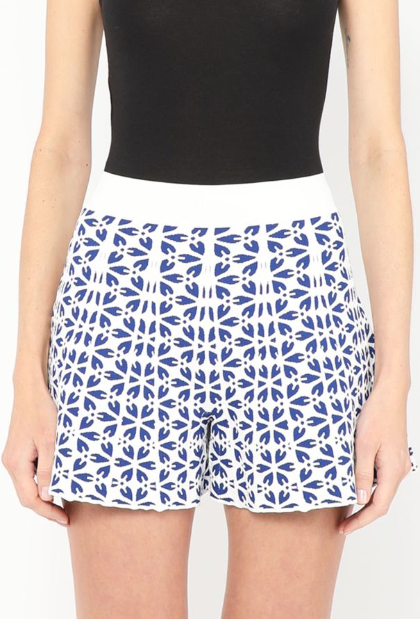 Alexander McQueen Flared Jacquard Shorts - 1