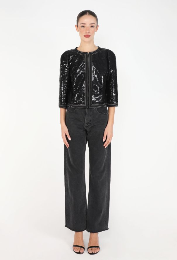 Chanel Resort 2013 Sequin Cropped Jacket - 3