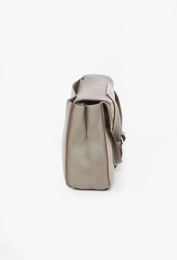 Hermès Gris Étain Taurillon Clémence Halzan 31 - 6