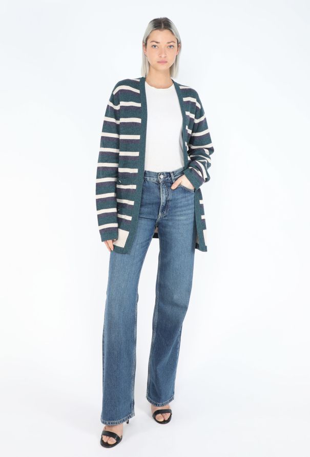 Chanel Resort 2007 Striped Cashmere Cardigan - 4