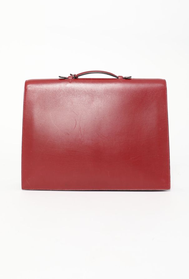 Hermès '90s Rouge H Box Sac à Dépêches - 3 Hermès '90s Rouge H Box Sac à Dépêches - 3