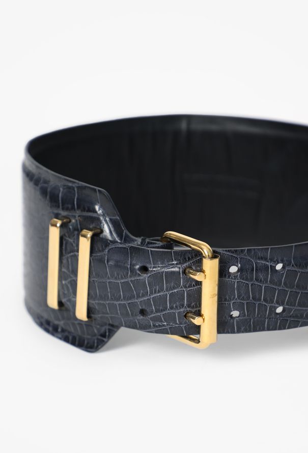 Balenciaga S/S 2005 Corset Embossed Belt - 4