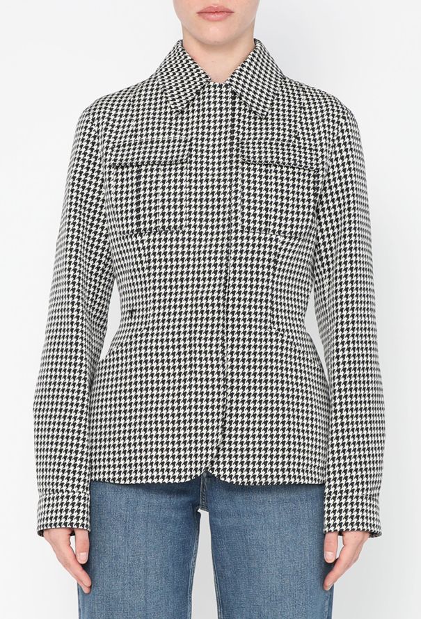 Dior F/W 2023 Houndstooth Bar Jacket - 1