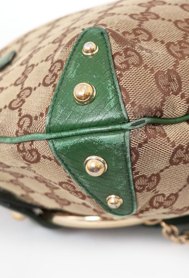 Gucci Monogram Horsebit Shoulder Bag - 9