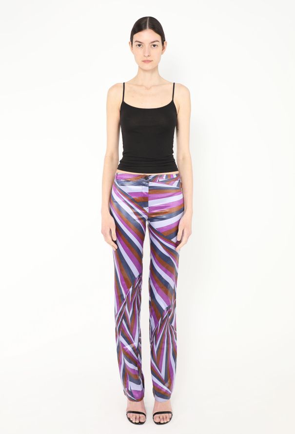 Emilio Pucci Vintage Tapered Iride Pants - 2 Emilio Pucci Vintage Tapered Iride Pants - 2