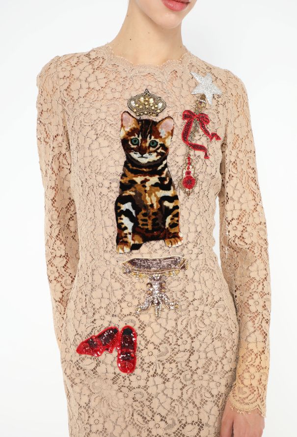 Dolce & Gabbana 2016 Embellished Lace Dress - 3