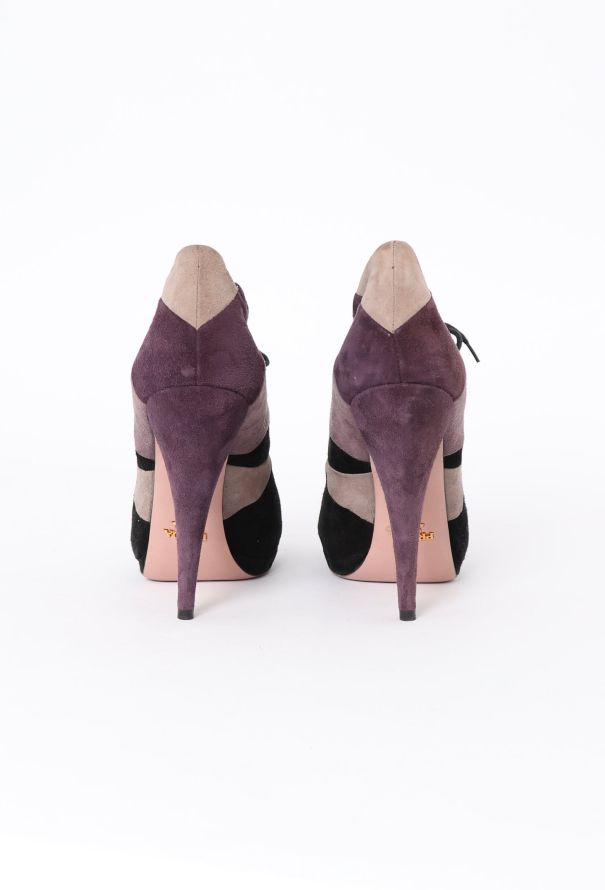 Prada 2000s Patchwork Oxford Heels - 4