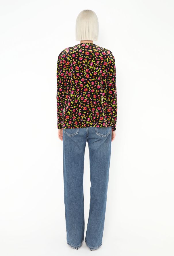 Balenciaga Pre-Fall 2019 Asymmetric Velvet Top - 6