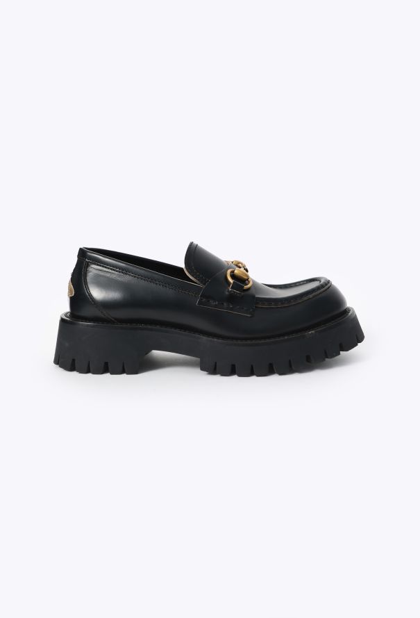 Gucci Embroidered Horsebit Platform Loafers - 1