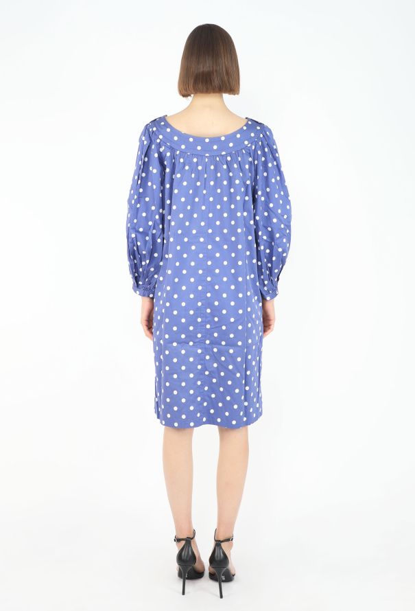 Saint Laurent '80s Boat-Neck Cotton Dress - 6