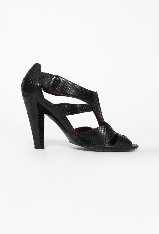 Balenciaga Python Cut-Out Sandals - 2