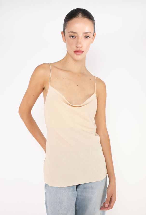 Céline 2021 Cowl-Neck Silk Camisole - 3
