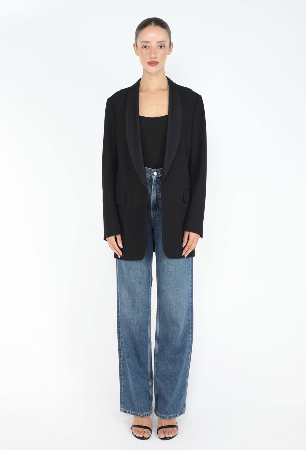 Dries Van Noten Oversized Smoking Shawl Blazer - 2
