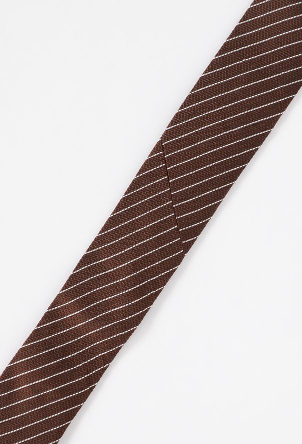 Chanel Pinstripe Silk Tie, Early 2000s - 6