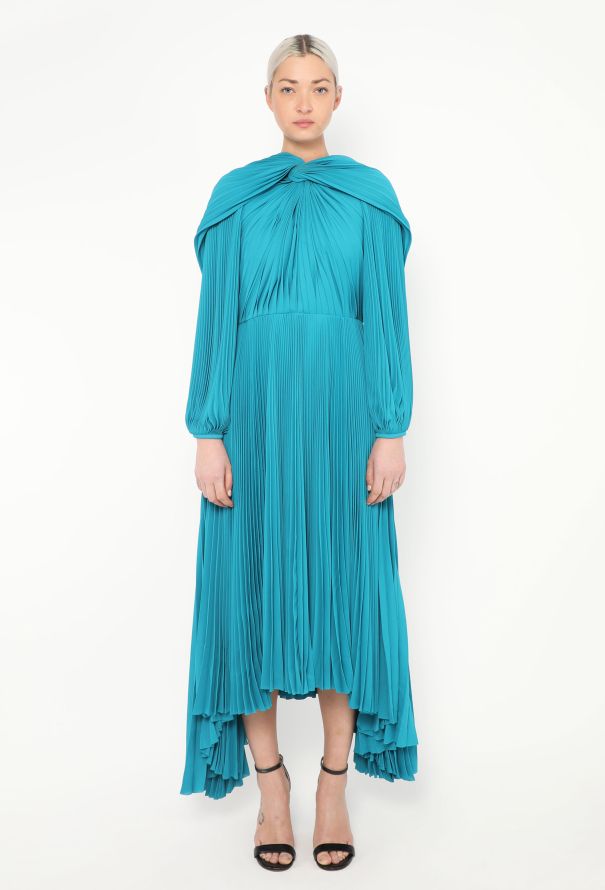 Balenciaga S/S 2022 Asymmetrical Pleated Dress - 3 Balenciaga S/S 2022 Asymmetrical Pleated Dress - 3