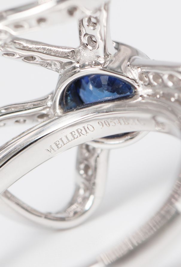 Mellerio 18k Gold, Diamond & Sapphire Marie Antoinette Ring - 6 Mellerio 18k Gold, Diamond & Sapphire Marie Antoinette Ring - 6