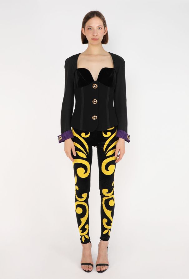 Gianni Versace Baroque Velvet Leggings, F/W 1991 - 5