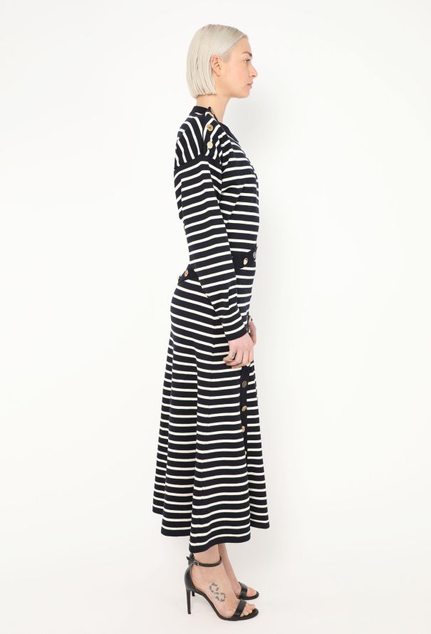 Alexander McQueen 2021 Marinière Embossed Trim Dress - 2 Alexander McQueen 2021 Marinière Embossed Trim Dress - 2