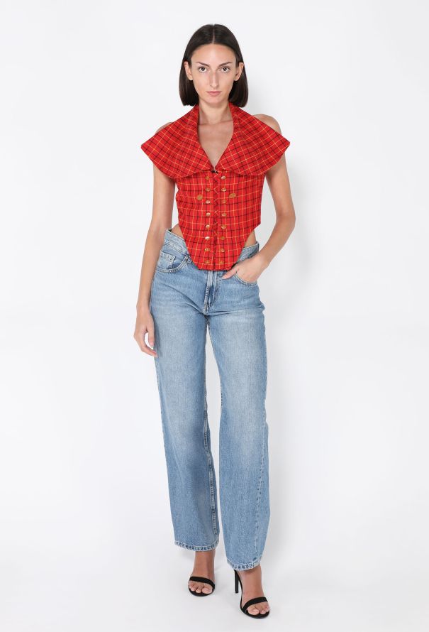 Vivienne Westwood 'Vive La Cocotte' Plaid Corset, F/W 1995 - 4