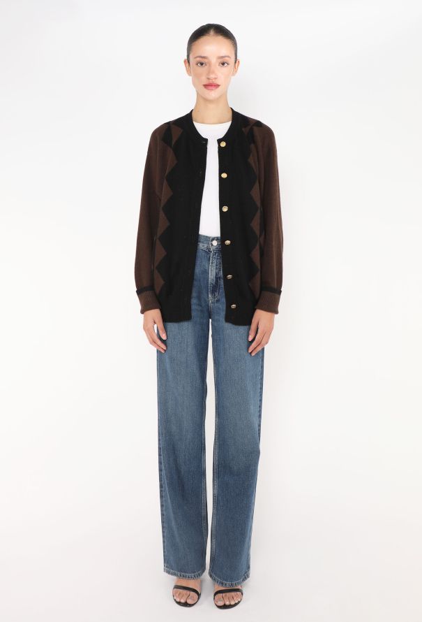 Chanel '90s Scottish Cashmere Cardigan - 1