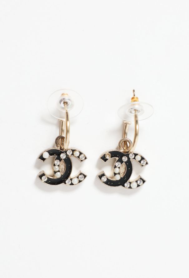 Embellished 'CC' Earrings, Authentic & Vintage