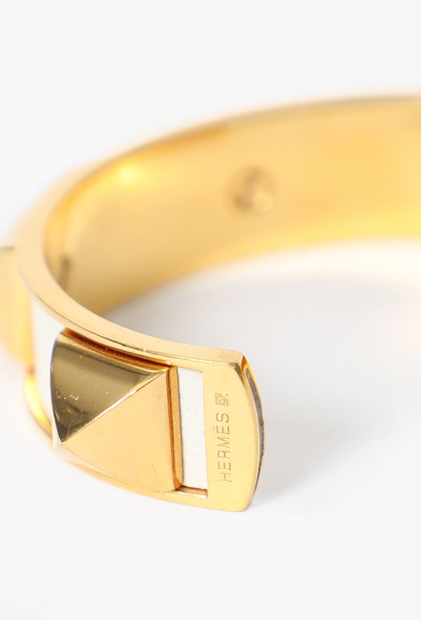 Hermès Médor Leather Jonc Bracelet - 4