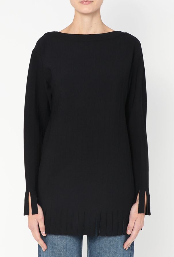 Alaïa Ribbed Fringe Trim Tunic - 3