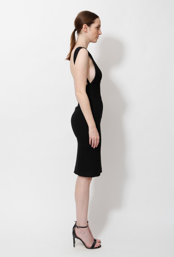 Gianni Versace Vintage Open-Back Ribbed Dress - 5