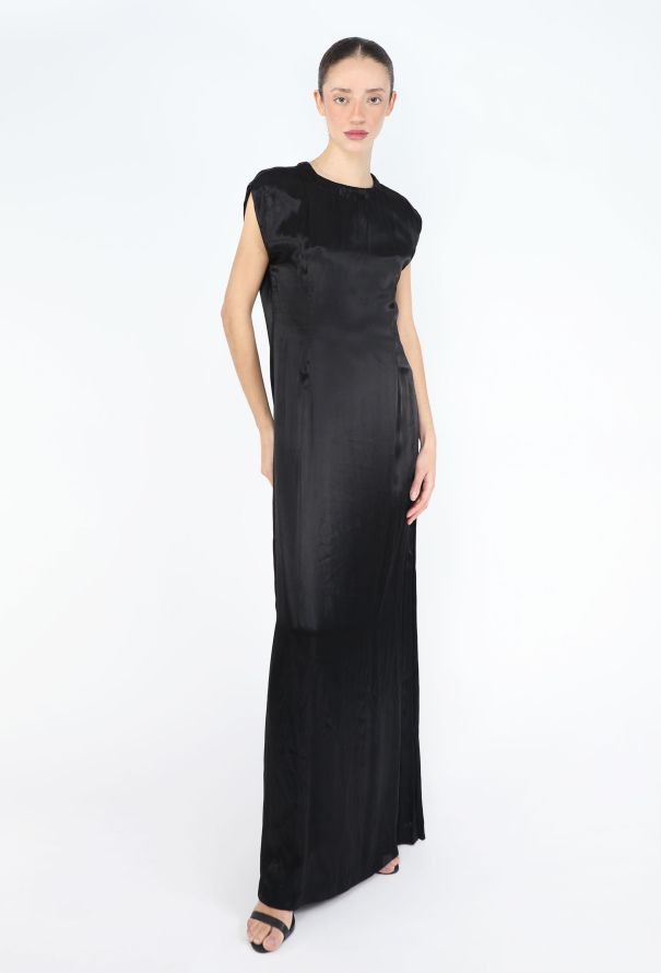 Maison Margiela 2002 Satin Sheath Maxi Dress - 3