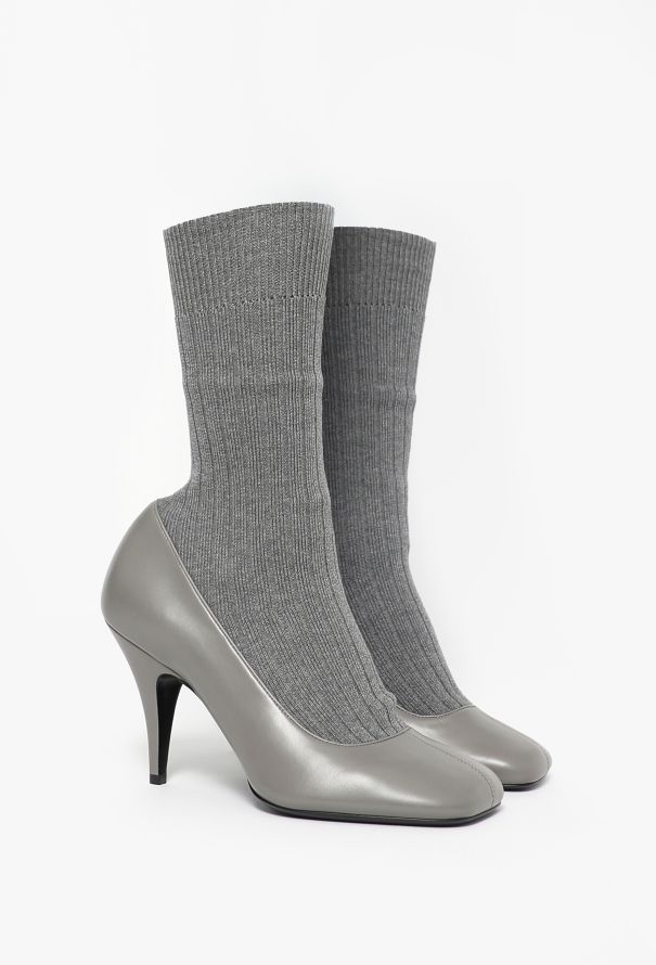 Phoebe Philo 2025 B-Edit Ribbed Sock Boots - 3