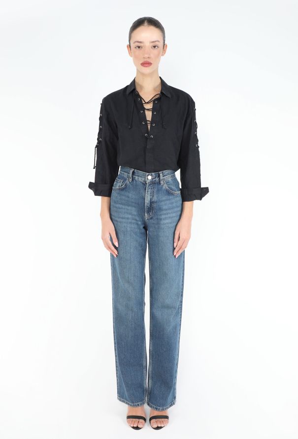 Saint Laurent 2019 Saharan Lace-Up Tunic - 3