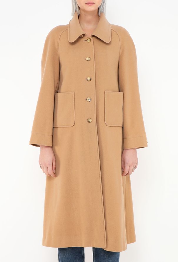 Chloé '80s Camel Car Coat - 4