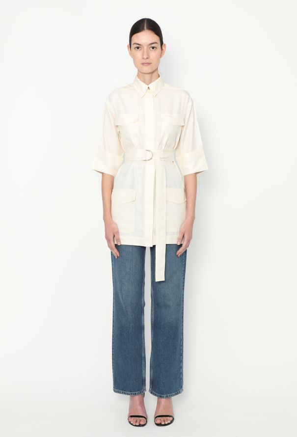 Céline 2014 Belted Silk Utility Tunic - 1