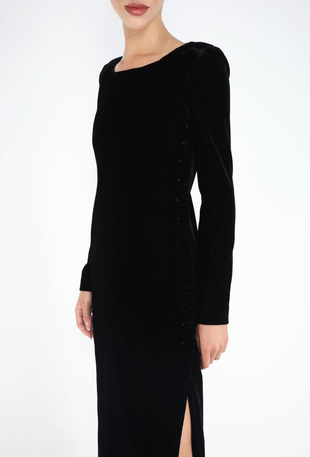 Emporio Armani '90s Velvet Sheath Dress - 4