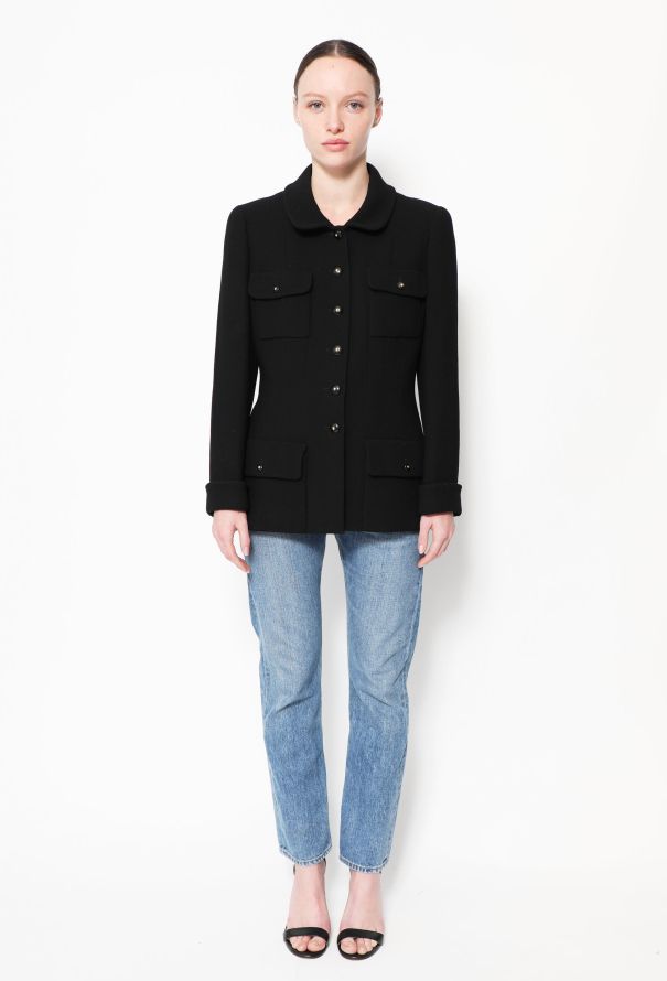 Chanel ICONIC F/W 1995 Pocketed Crêpe Jacket - 3