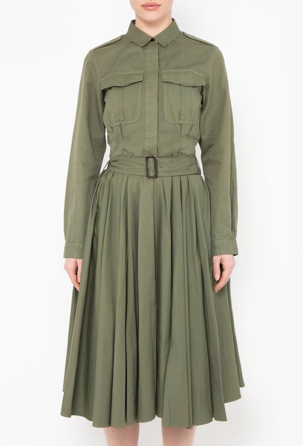 Dries Van Noten 2010 Pleated Utility Dress - 2 Dries Van Noten 2010 Pleated Utility Dress - 2