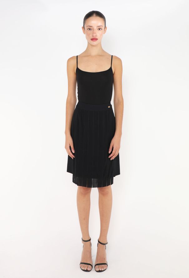 Chanel 2012 Pleated 'CC' Skirt - 1