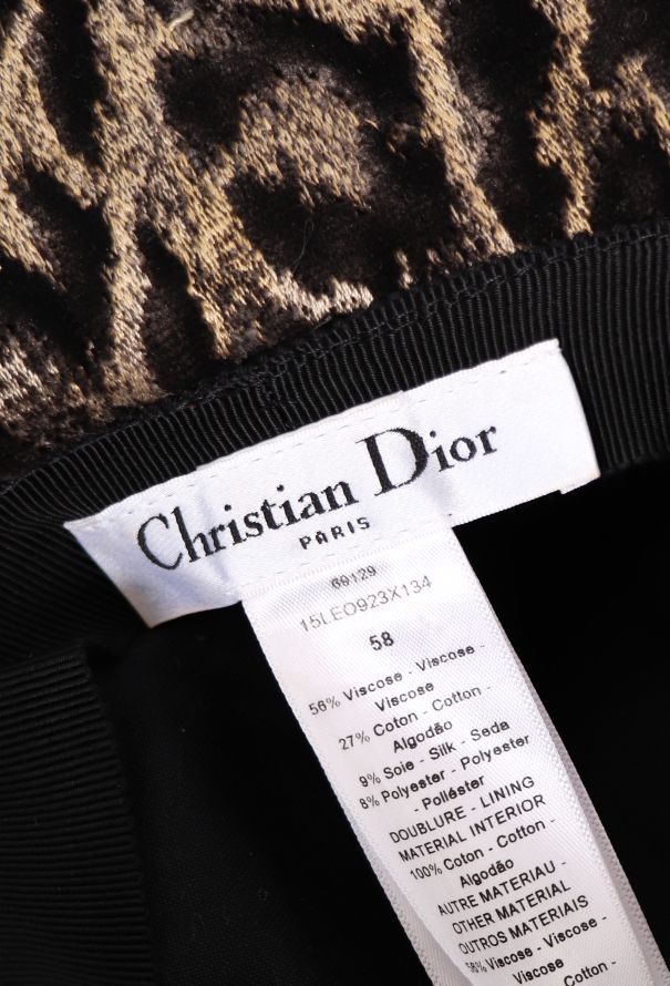 Dior 2021 Velvet Leopard Bucket Hat - 5 Dior 2021 Velvet Leopard Bucket Hat - 5
